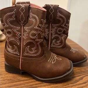 Brown Western Cowboy Boots for Kids